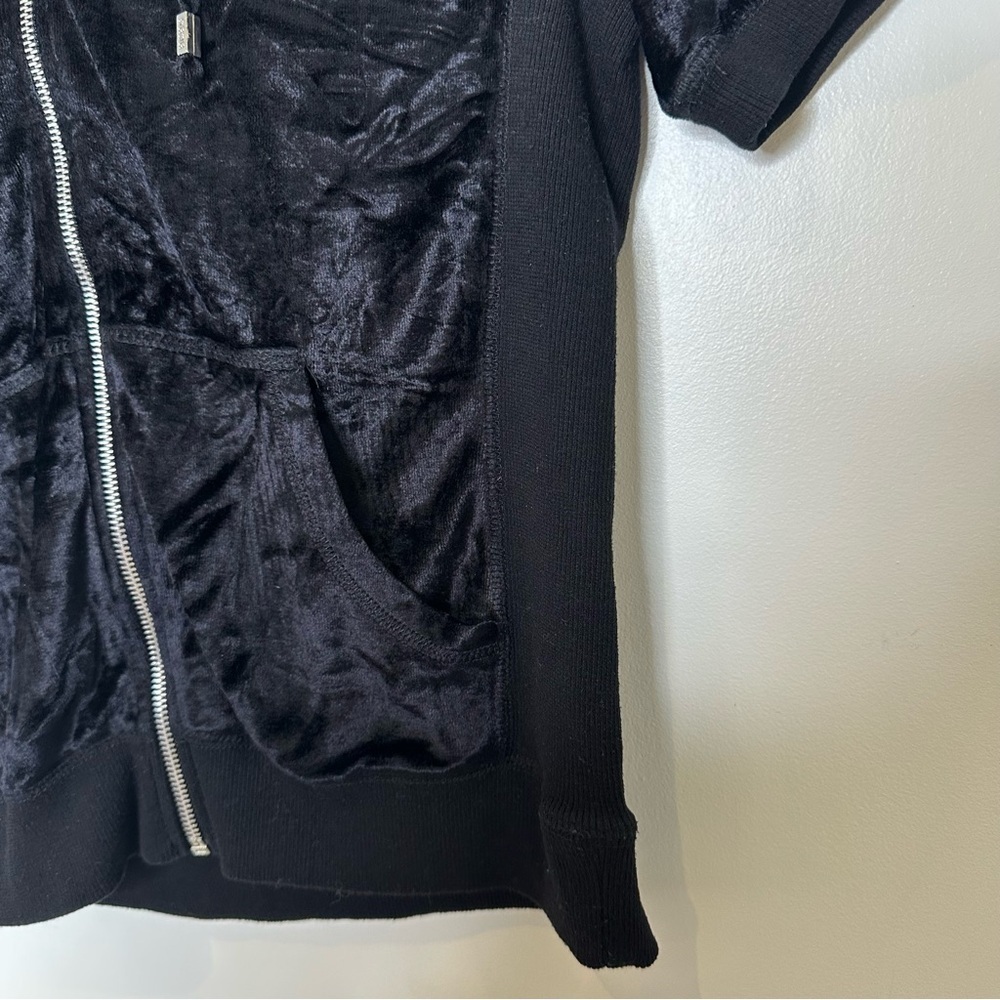 BCBGMAXARZIA vintage black rhinestone embellished top - Picture 5 of 16